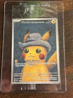Pikachu with Grey Felt Hat 085 Promo Card Van Gogh Sealed PSA 10 CONTENDER - Image 2