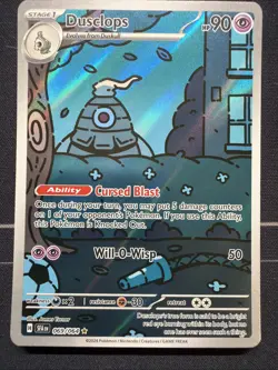 Pokemon TCG Dusclops Full Art Illustration Rare Holo Card 069/064 Shrouded Fable - Image 1