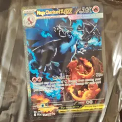 Pokemon TCG Mega Charizard X EX Full Art Holo Dragon Stage 2 Card 125/094 - Image 1