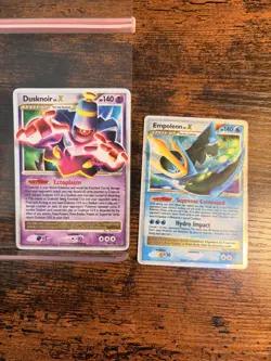 Pokemon TCG Dusknoir LV.X 96/100 & Empoleon LV.X DP11 Holo Card Lot: HP - Image 1