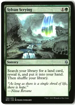 MTG Sylvan Scrying U Battle for Zendikar 192 LP - Image 1
