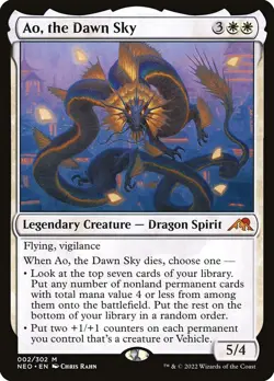MTG Ao, the Dawn Sky ** Kamigawa: Neon Dynasty ** English - Image 1