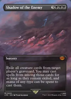 MTG Shadow of the Enemy Borderless ** The Lord of the Rings ** English - Image 1