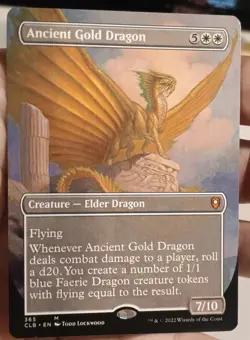 Ancient Gold Dragon (Borderless) Legends: Battle for Baldur's Gate Regular - Image 1