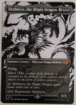 Skithiryx, the Blight Dragon MTG MUL 0017 NM Infect Mythic Ichor Skittles - Image 1