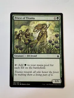 Priest of Titania - MTG Commander Anthology - NM - Image 1