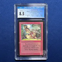 MTG Beta Earthbind CGC 8.5 Quad+ NM/Mint+ (Mint surface) 1993 - Image 1