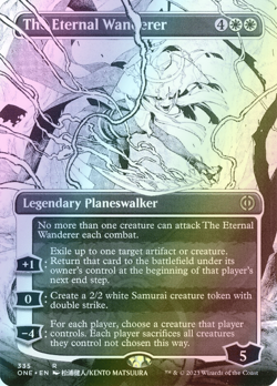 MTG The Eternal Wanderer Showcase Borderless Foil ** All Will Be One ** English - Image 1
