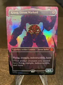 MTG: Krang, Utrom Warlord (Borderless) Teenage Mutant Ninja Turtles Foil 221 - Image 1