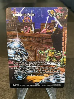 Magic the Gathering: Trouble in Pairs Borderless Teenage Mutant Ninja Turtles 3 - Image 1