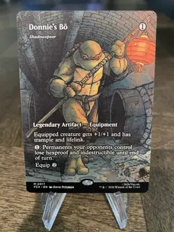 MTG: Donnie's Bo Shadowspear (Borderless) Teenage Mutant Ninja Turtles 17 - Image 1