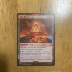 MTG, The Fire Crystal-Final Fantasy Regular NM - Image 1