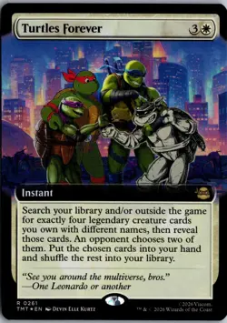 Turtles Forever (Extended Art) R Teenage Mutant Ninja Turtles 261 NM Foil Magic - Image 1