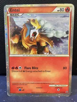 Entei HGSS20 - Pokemon Black Star Promo - Holo - MP - Image 1