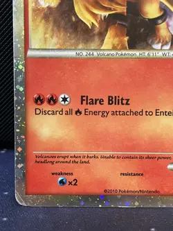Entei HGSS20 - Pokemon Black Star Promo - Holo - MP - Image 5
