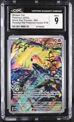 Scream Tail 065 Paradox Rift Pokemon Center Etb Pokemon CGC 9 Mint *048 - Image 1