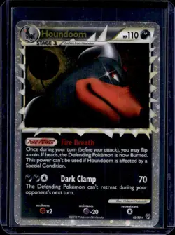 2010 Pokemon HeartGold & SoulSilver Undaunted Houndoom #82/90 - Image 1