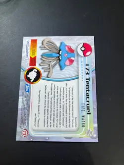 Topps Pokemon Tentacruel 43 Series 1 Card Blue Topps Trading Card Vintage - Image 3