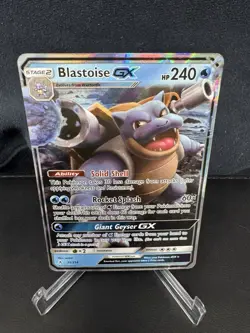 Blastoise GX 35/214 Sm-Unbroken Bonds Holo Illustration Rare Full Art Pokemon NM - Image 1