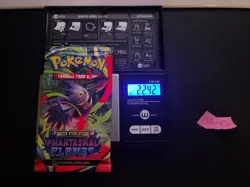 22.42g VERY HEAVY Phantasmal Flames Pokemon Sealed Booster Pack New SIR/HRU - Image 1