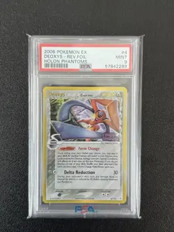 Pokemon 2006 Deoxys Ex Holon Phantoms Reverse #4 - PSA 9 - Image 1