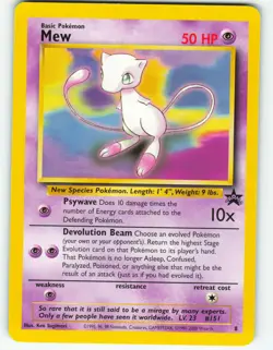 Mew - #8 WOTC Black Star Promo - Pokemon TCG - 2000 - Image 1