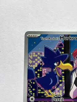 Team Rocket’s Murkrow 200 Pokemon Destined Rivals 2025 NM Illustration Rare - Image 5
