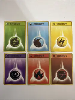 (6) - 1996 Original Japanese Pokemon Base Set Basic ENERGY Cards Pocket Monsters - Image 1