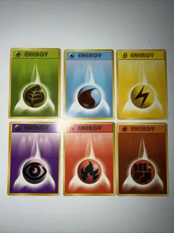 (6) - 1996 Original Japanese Pokemon Base Set Basic ENERGY Cards Pocket Monsters - Image 2