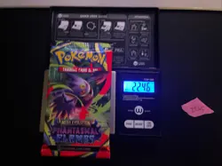22.46g VERY HEAVY Phantasmal Flames Pokemon Sealed Booster Pack New SIR/HRU - Image 1