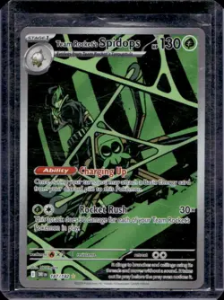 2025 Pokemon Destined Rivals Team Rocket's Spidops #187/182 - Image 1