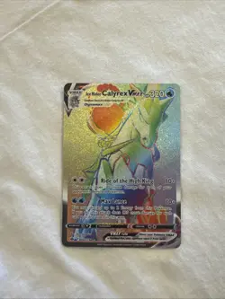 Ice Rider Calyrex VMAX ⭐ 202/198 Holo Rare Rainbow Chilling Reign Pokemon NM - Image 1