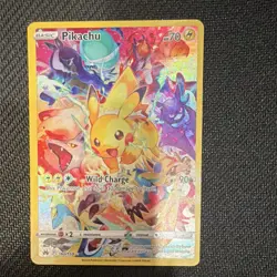 Pokemon TCG Pikachu 160/159 Crown Zenith Secret Rare Full Art 70 HP Holo - Image 1