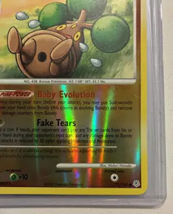 Pokemon Bonsly 71/130 Diamond & Pearl Reverse Holo Common Card 2007 English - Image 3