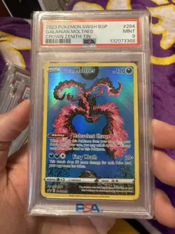 Galarian Moltres SWSH284 Pokemon Crown Zenith PSA 9 🔥🔥🔥 - Image 1
