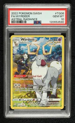Wyrdeer Pokemon Sword & Shield Astral Radiance Trainer Gallery PSA 10 GEM MT - Image 1