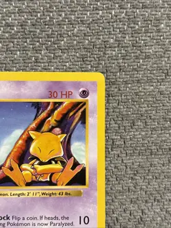 Pokemon TCG Abra Shadowless Common Card 43/102 Base Set LP Condition - Image 3