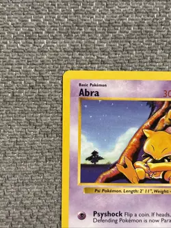 Pokemon TCG Abra Shadowless Common Card 43/102 Base Set LP Condition - Image 4