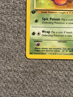Pokemon TCG Fossil Ekans 46/62 1st Edition + Arbok 31/62 1st Edition, LP - Image 2