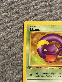 Pokemon TCG Fossil Ekans 46/62 1st Edition + Arbok 31/62 1st Edition, LP - Image 3
