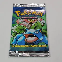 1999 Pokemon Base Set Unlimited Booster Pack Venusaur WOTC Factory Sealed @1H - Image 3