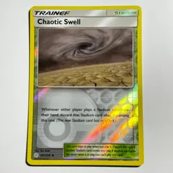 Chaotic Swell 187/236 Uncommon Reverse Holo Card Cosmic Eclipse SM12 Pokemon LP - Image 1