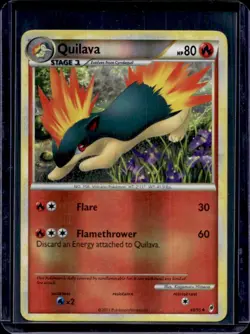 2011 Pokemon Call of Legends Quilava Reverse Holo #49/95 - Image 1