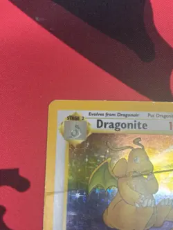 Dragonite Holo Pokemon Card 4/62 Fossil Set with WOTC Vintage 1999 - Image 3