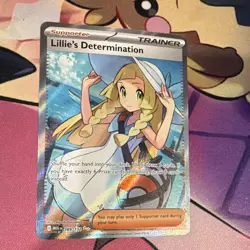 Pokemon Lillie's Determination 169/132 Me01 Ultra Rare Full Art Holo - Image 3