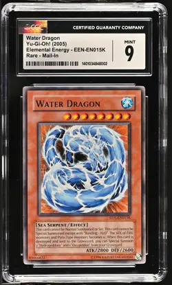Water Dragon EEN-EN015K Mail-in Elemental Energy Yu-gi-oh! CGC 9 Mint *002 - Image 1