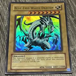 Blue-Eyes White Dragon – LOB-001 – Ultra Rare – Yu-Gi-Oh! - Image 4