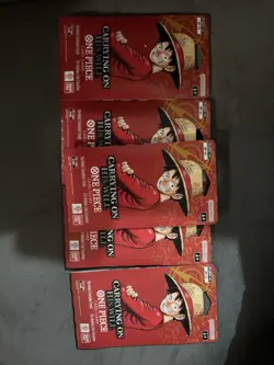 One Piece OP-13 Carrying on His Will Sleeved Booster Packs Lot of 5 New Sealed - Image 1