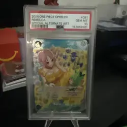 One Piece 2024 OP06-Wings of the Captain Special Alternate Art Rebecca, PSA 10 - Image 1