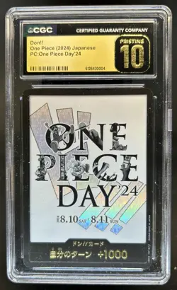 2024 One Piece Japanese Don!! PC One Piece Day '24 #DON CGC 10 Pristine - Image 1